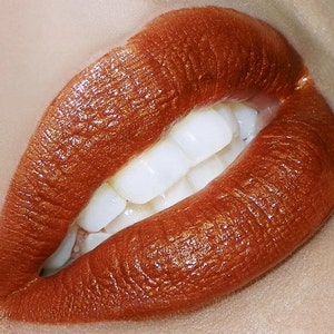 Burnt Orange Color Rich Lipstick-Spiced Pumpkin image 2