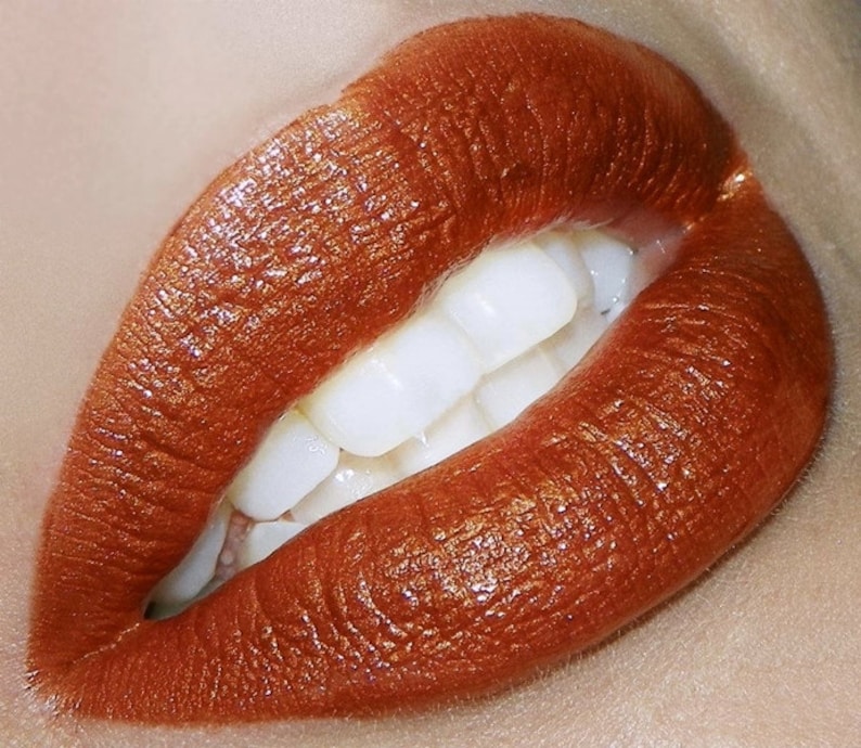 Burnt Orange Color Rich Lipstick-Spiced Pumpkin image 2