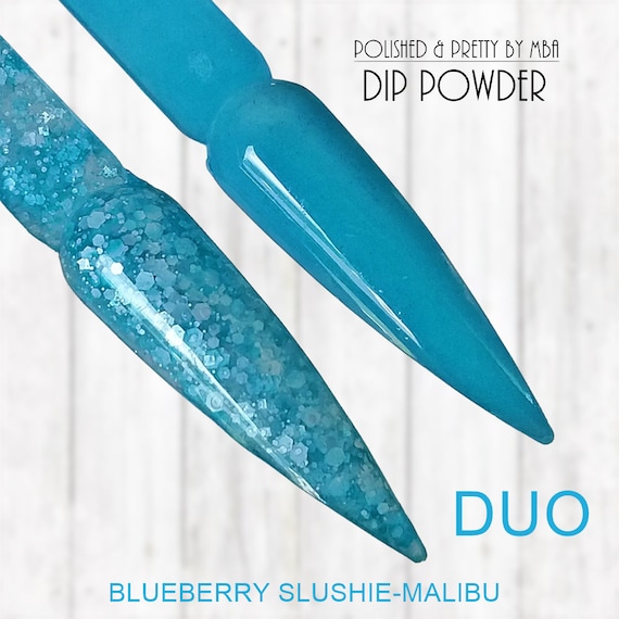 Blueberry Slushie-Acrylic Dip Powder, Nail Dip, Dip Nail, Powders