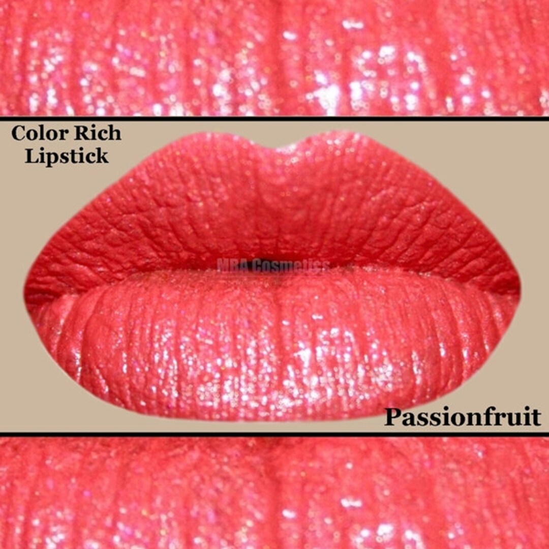 Coral Pink Color Rich Lipstick Passionfruit Etsy