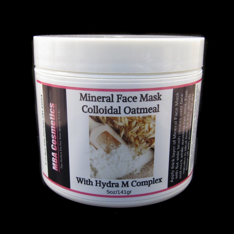 Colloidal Oatmeal Mineral Face Mask Etsy