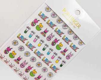 Easter Nail Decals-Self Adhesive 5D Nail Art NS167