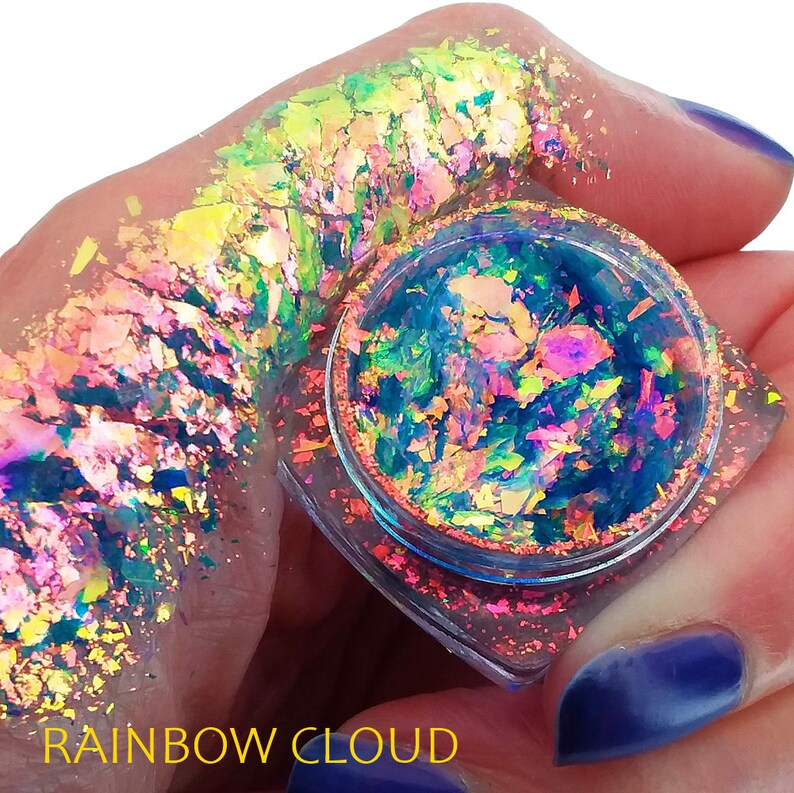 Rainbow Cloud-Chromaflake Multichrome Flake Eyeshadow Flakes image 1