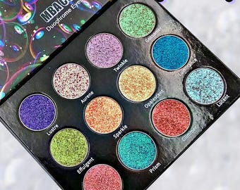 Iridescent Bubbles Duochrome Eyeshadow Palette-Multicolor, Shimmer