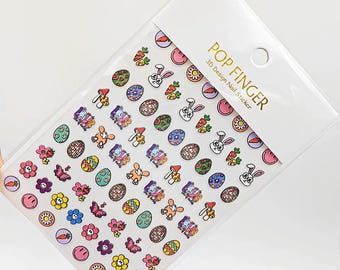 Easter Nail Decals-Self Adhesive 5D Nail Art NS164