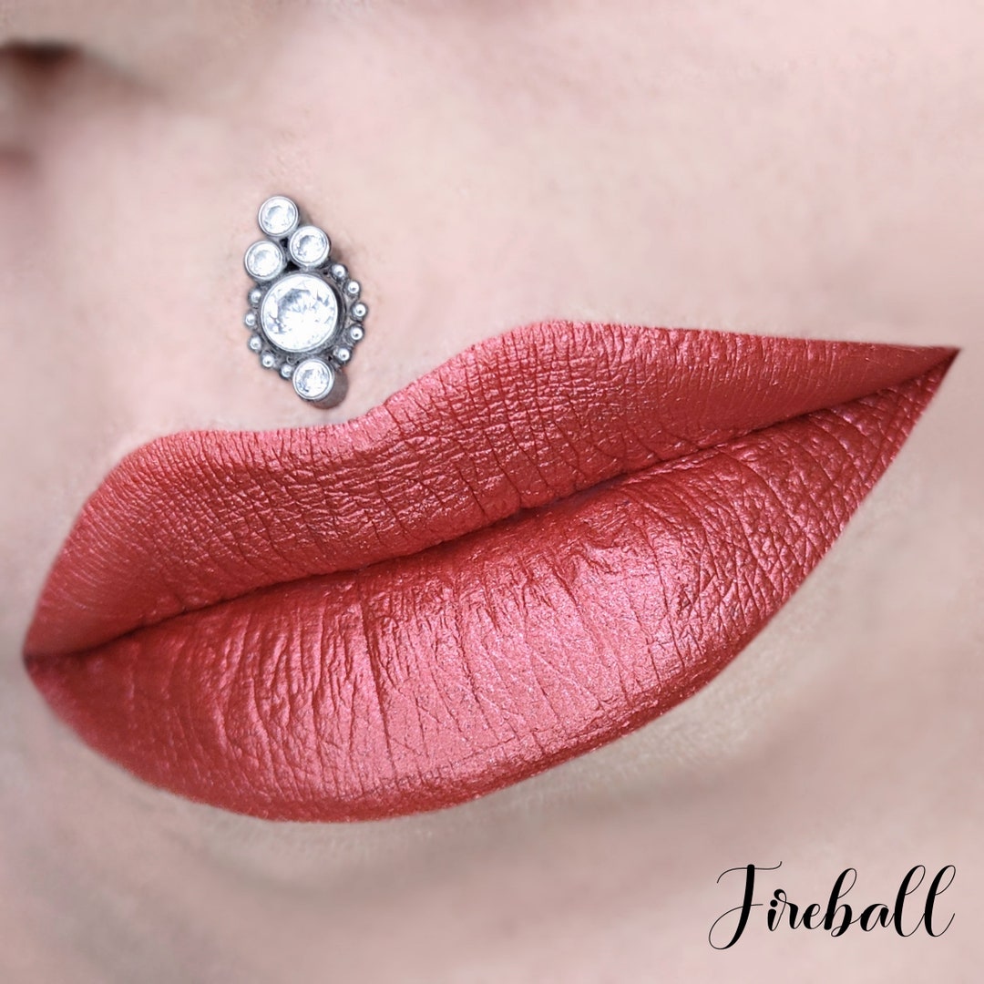 Fireballmatte Liquid Lipstick Etsy