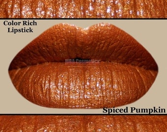 Burnt Orange Color Rich Lipstick-Spiced Pumpkin