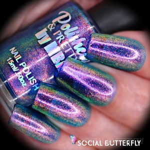 Social Butterfly-Multichrome Nail Polish--Large 15ml