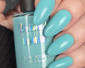 Puddle Jumper-Blue Aqua Cream Nail Polish
