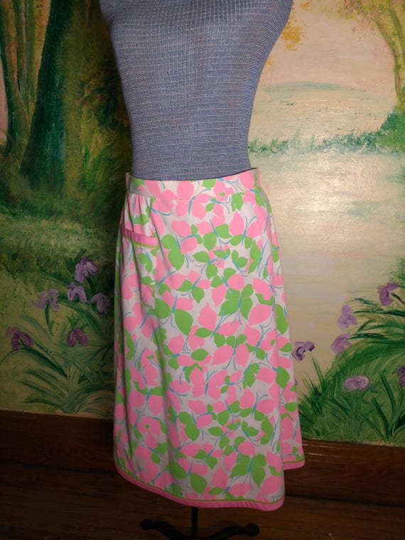 Pink and Green, Butterfly Skirt