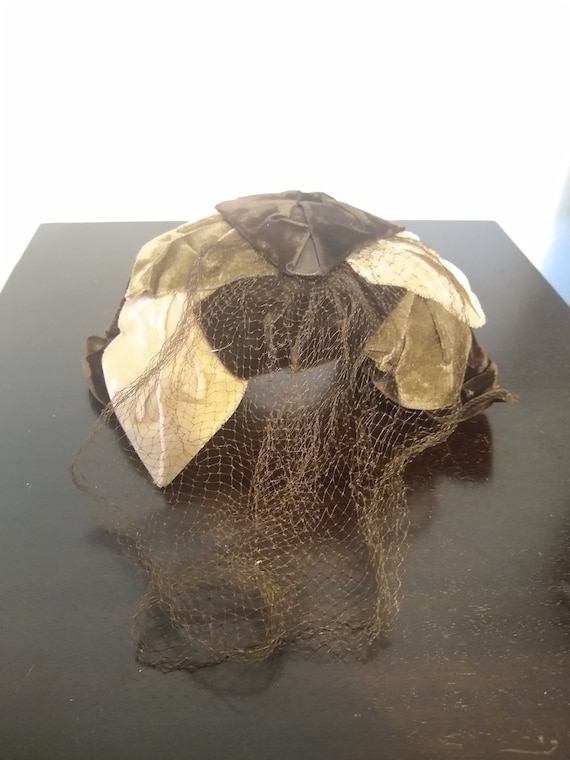 Forties Velvet Half Hat