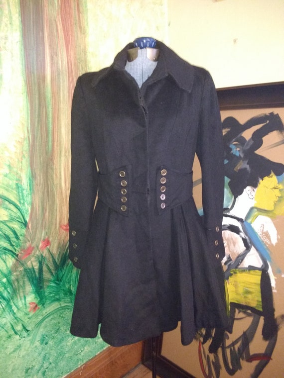 Blue, Military, Navy Blue, Betsy Johnson Coat - image 1