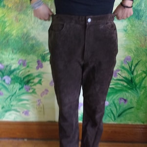 BERNARDO Tan Suede Pants