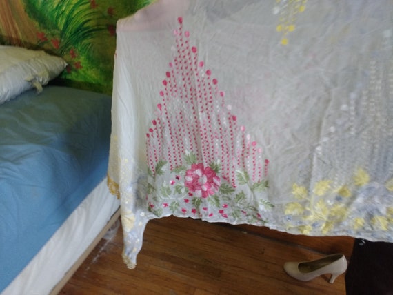 Embroidered Shawl - image 6