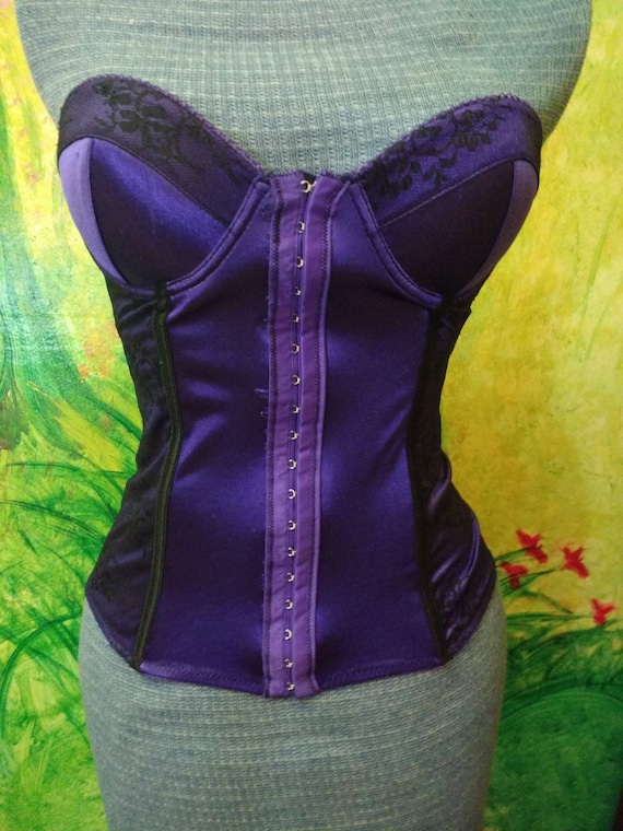 Purple Corset Size 32 A Etsy
