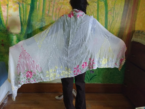 Embroidered Shawl - image 5