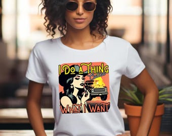 I Do A Thing Called What I Want, Unisex Tshirt, Independent Lady Tee Shirt, Cowgirl Design, Rebellious Vibe, Country Girl Logo