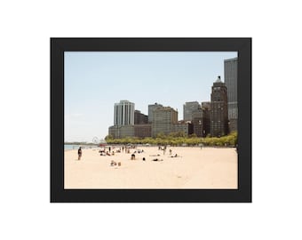 Chicago Riverwalk Strand Druck | Stadtbild Fotografie Wandkunst