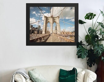 Brooklyn Bridge Poster | Kultige NYC Stadtbild Fotografie Dekor