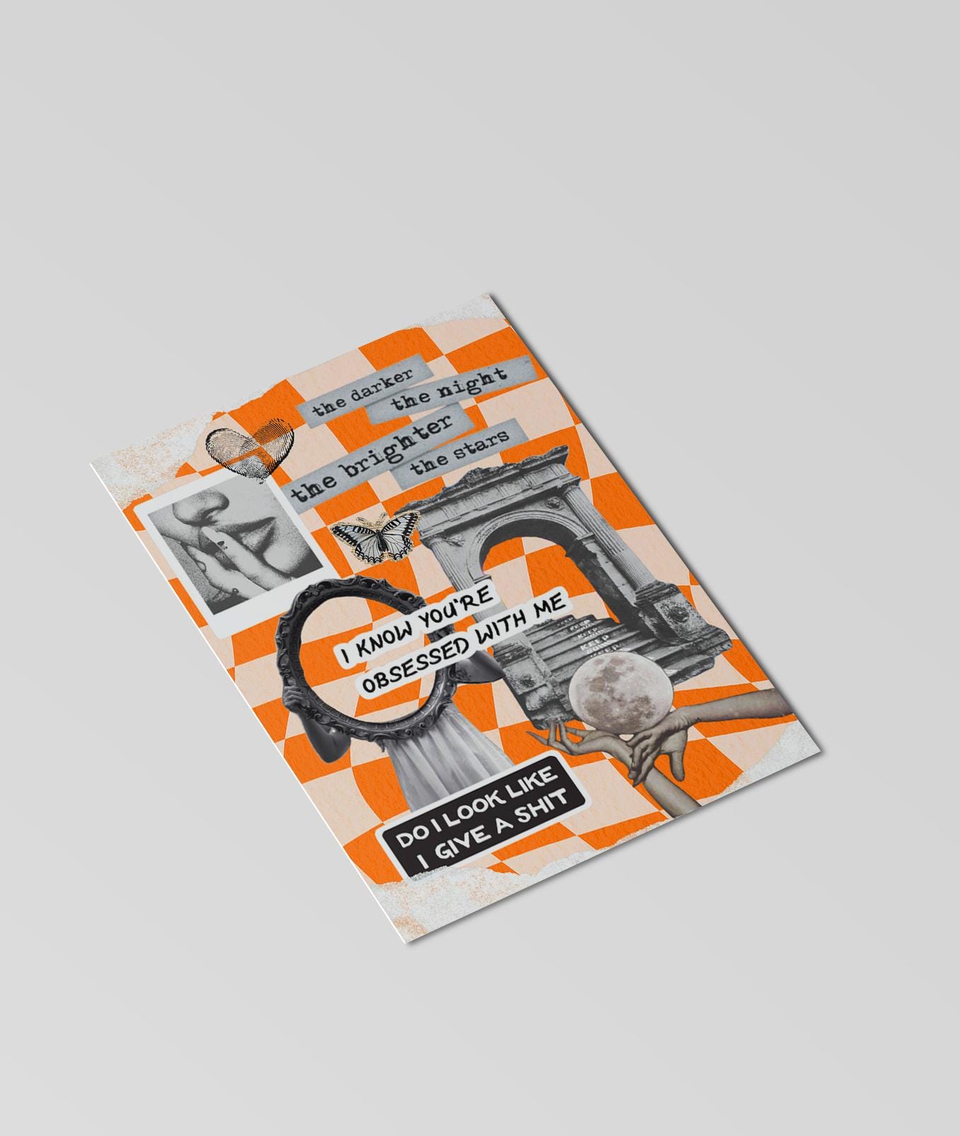 Printable Collage Kindle Insert for Clear Case | Retro Themed | Fits ...