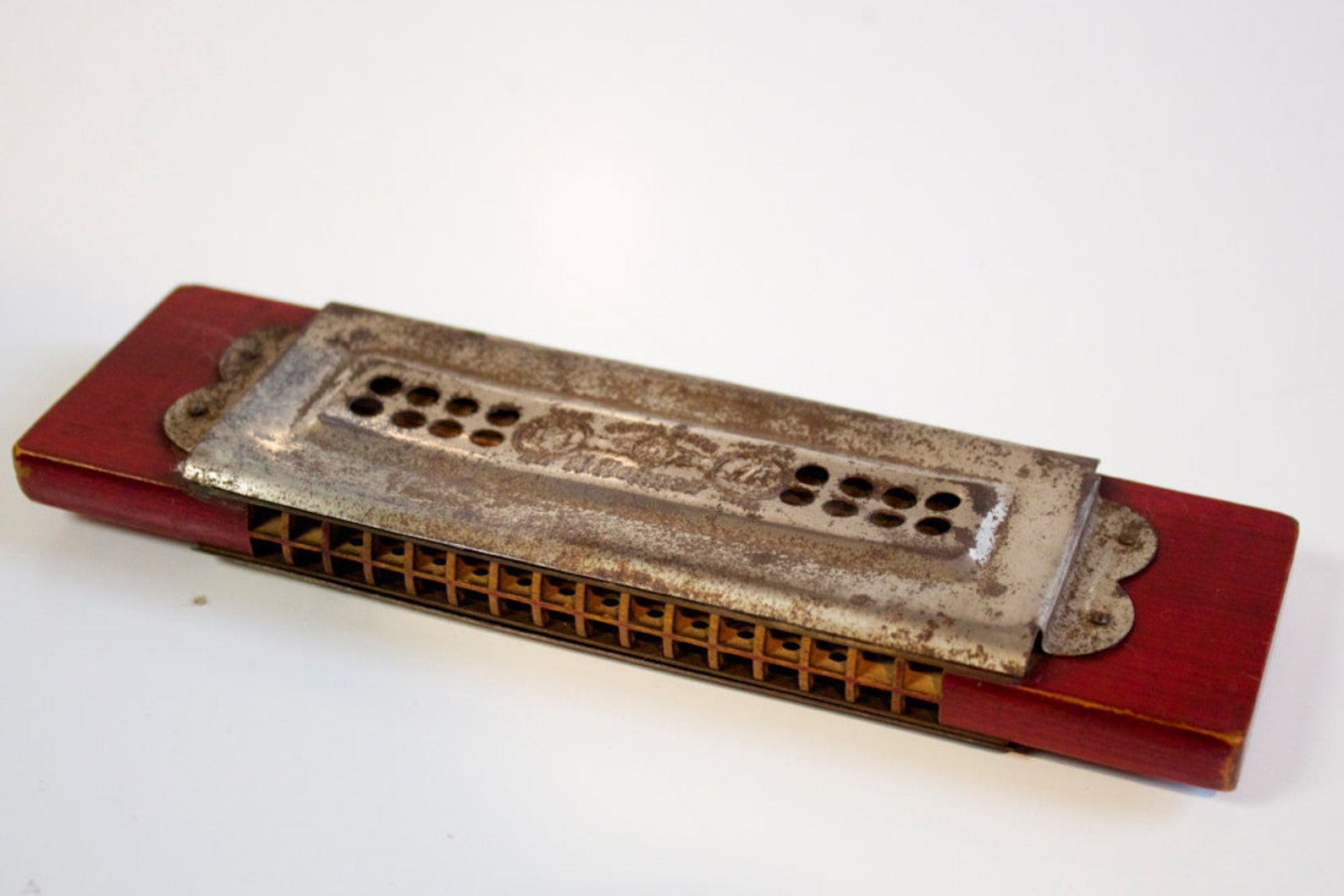 Antique Hohner Harmonica Marine Band Tremolo Etsy