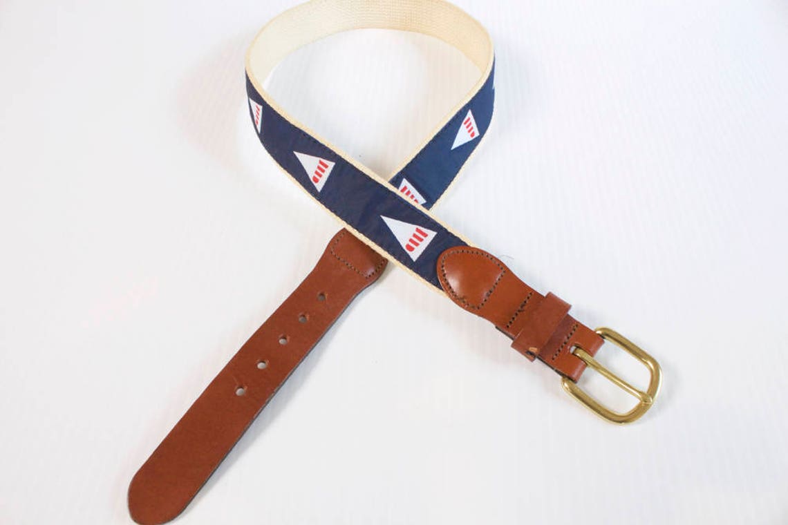 Vintage Men's Nautical Belt Size 32 by Leather Man Ltd. - Etsy