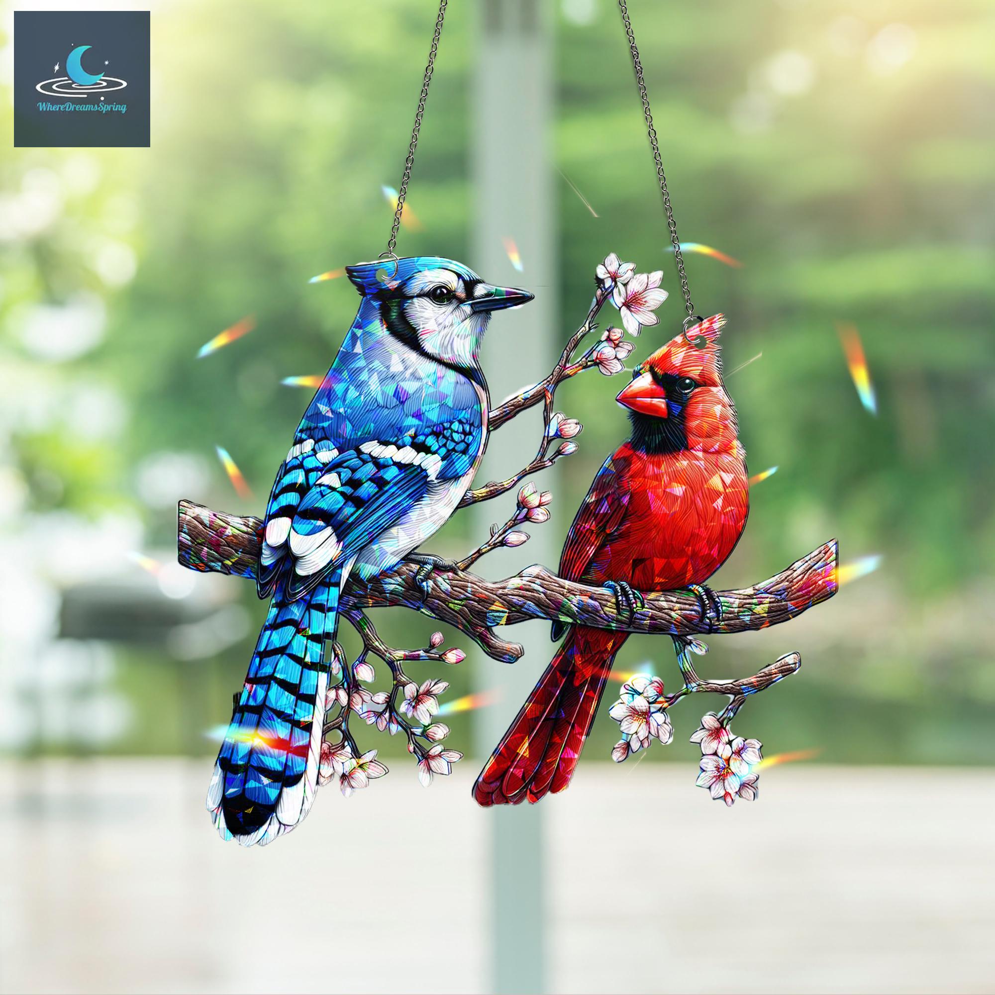 トロント・ステンドグラス Blue Jay ブルージェイ アオカケス トロント・ステンドグラス Blue Jay ブルージェイ アオカケス 工芸品