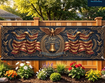 250周年記念バナー、アメリカンイーグルヴィンテージフラッグ、自由を祝う屋外装飾