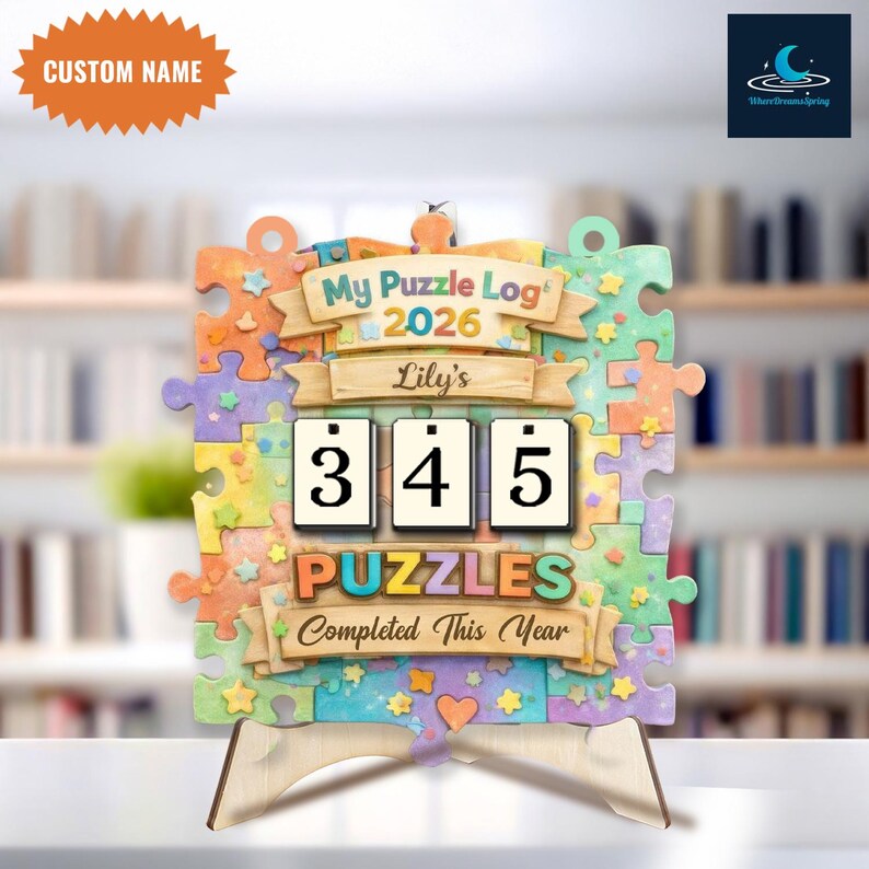Personalized Puzzles Tracker Sign, Puzzle Tracker Sign, Puzzle Log ...