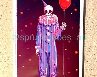 Boohoo the Clown 11"x8.5" Print!