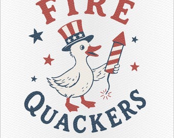 Fire Quackers PNG SVG | Funny Patriotic 4th of July Uncle Sam Design (Instant Download)