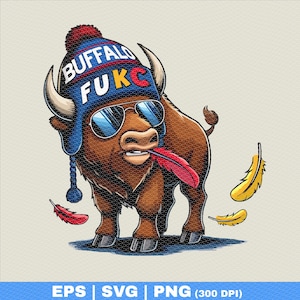 Buffalo Bills png | AFC Konferenz Spiel svg | Kansas City Häuptlinge | Geldscheine Mafia Shirt | Josh Allen Fan | Bison mit Hut FUKC | Im Trend