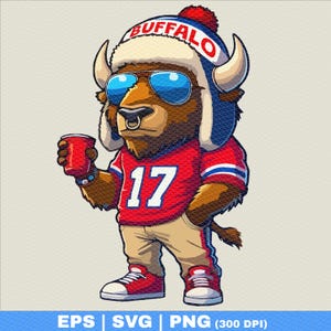 Buffalo Bills png | Bison Wintermütze | Chill Guy | NFL Playoffs Design | Beliebtes Shirt | Josh Allen Fan | Geldscheine Mafia Shirt | Tailgierung
