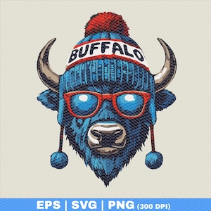 Buffalo Football Bison Kopf Wintermütze png | Mafia Fan | Geldscheinfächer | Josh Fan | Trending Design