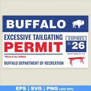 Lustige Buffalo Rechnungen png tailgating | Übermäßige tailgating svg | Geldscheine Mafia sarkastisch | Josh Allen Fans | Motiv für Sticker und Shirts