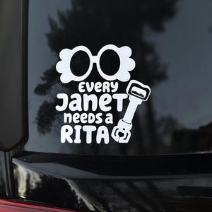 Nice Parking spot rita decal vinyl white