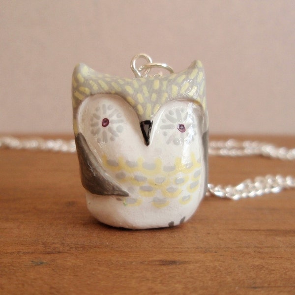 little owl pendant necklace