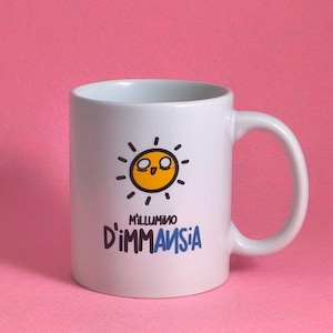 Taza personalizable "M'illumino d'immANSIA"