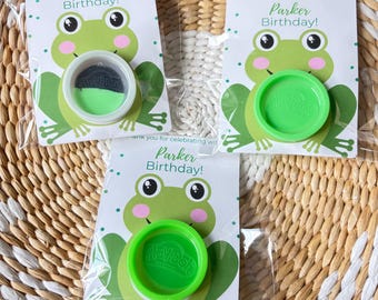 Frog party favors, birthday, kids craft, party, kids birthday,kids activities, frog Birthday favors, frog party, school activitie,party bag