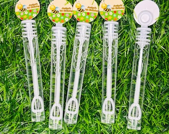 bee bubbles, bee bubbles wands, birthday party favors, bee party, kids birthday, bubbles wands