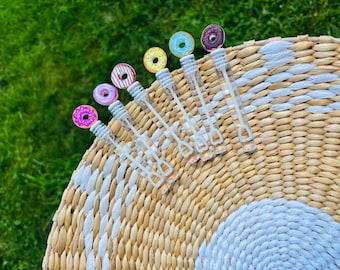 Donut party favors, party favors, bubbles wand, kids birthday, donuts bubble,birthday,non candy gift,school gift, donuts party