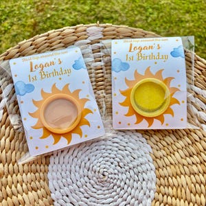 sun party favor, play-doh, non candy gift, school gift, kids party favors,baby shower favors, 1st birthday favors,you are my sunshine