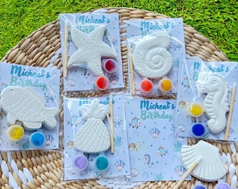 Under the sea, party favors,kids craft, party,kids birthday, kids Painting kits,DIY, under the sea party, mermaid.Ocean party,aquarium favor