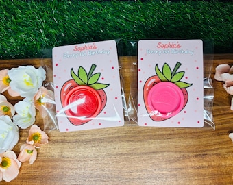 strawberry party favors, strawberry shortcake, play-doh, non candy gift,school gift,school activities
