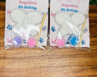 butterfly paint kit, birthday, kids crafts, party, kids birthday, kids painting kits, DIY, daisy party favors, school activities