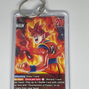 Dragon Ball Keychain- Goku, Super Saiyan God Awaken