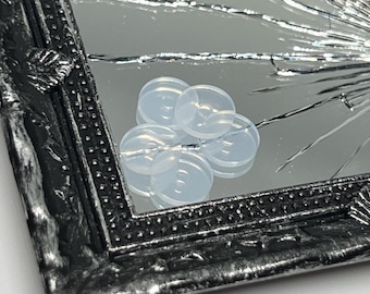 Piercing de silicona de grado médico, discos planos de 7 mm (5 unidades)