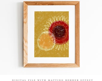 Right Side Flower Wall Art. Digital Download. 13in x 18in digital size for print.
