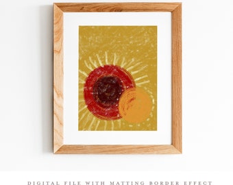 Flower Digital Download Wall Art. 13 x 18 in.