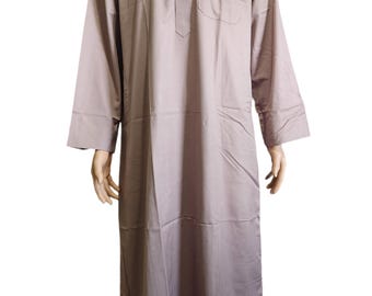 Men's Premium Saudi Thobe Saudi Style with full sleeve high Qaulity fabric